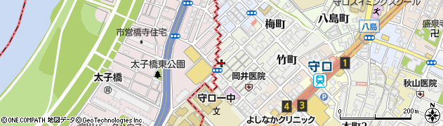 大阪府守口市梅町8-16周辺の地図