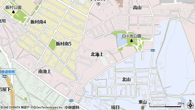 〒440-0836 愛知県豊橋市飯村町（その他）の地図