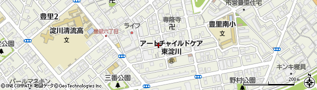 大阪府大阪市東淀川区豊里周辺の地図