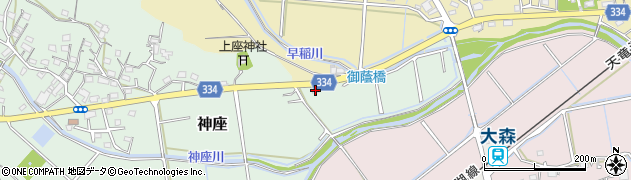 静岡県湖西市神座2周辺の地図