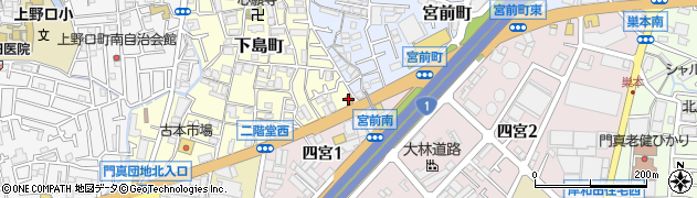 松屋 門真店周辺の地図