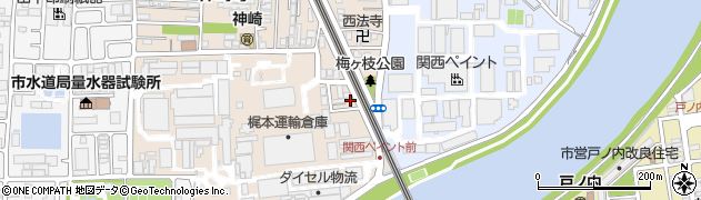 兵庫県尼崎市神崎町32-12周辺の地図