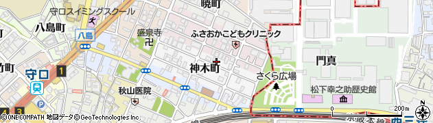大阪府守口市神木町8周辺の地図
