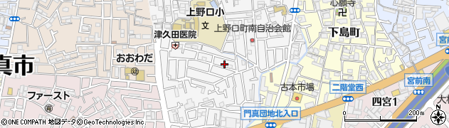 大阪府門真市上野口町36周辺の地図
