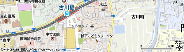 大阪府門真市末広町10周辺の地図