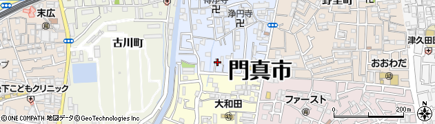 大阪府門真市常盤町22周辺の地図