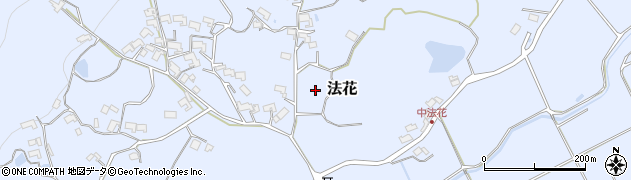 三重県伊賀市法花周辺の地図