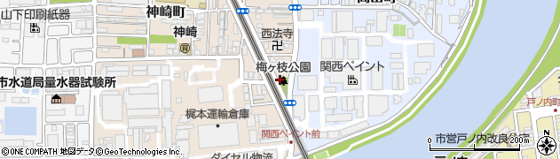 兵庫県尼崎市神崎町34周辺の地図