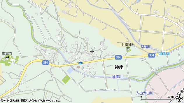 〒431-0405 静岡県湖西市神座の地図
