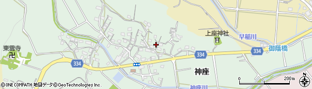 静岡県湖西市神座周辺の地図