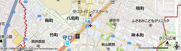 大阪府守口市竜田通1丁目周辺の地図