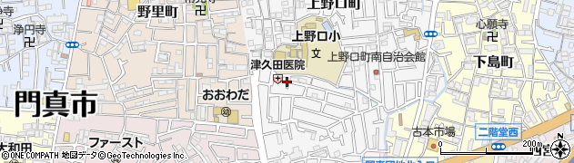 大阪府門真市上野口町38周辺の地図