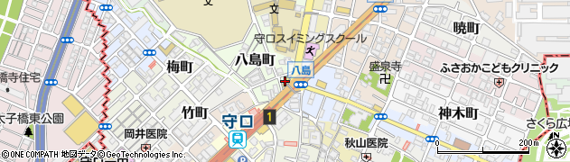大阪府守口市八島町周辺の地図