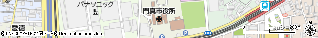 大阪府門真市周辺の地図