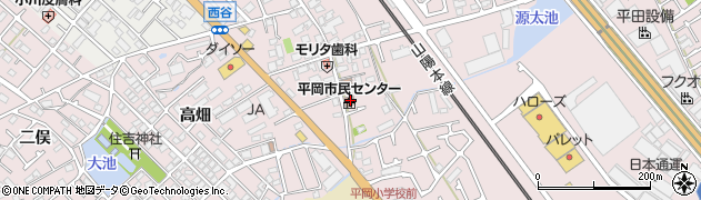 兵庫県加古川市平岡町西谷124周辺の地図
