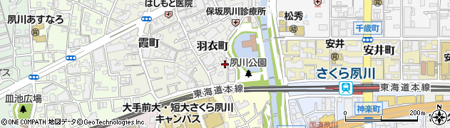 西宮市立駐輪場阪急夙川西第１駐輪場周辺の地図