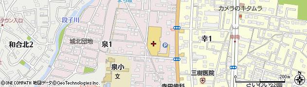 １００円ショップセリア　ＭＥＧＡドン・キホーテユニー（ＵＮＹ）浜松泉町店周辺の地図