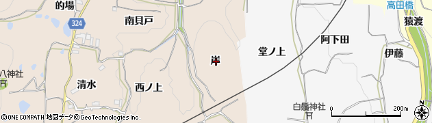 京都府木津川市加茂町観音寺岸周辺の地図