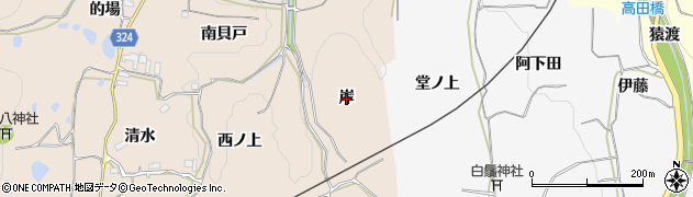 京都府木津川市加茂町観音寺（岸）周辺の地図