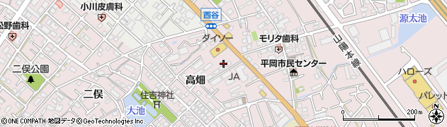 兵庫県加古川市平岡町西谷201周辺の地図