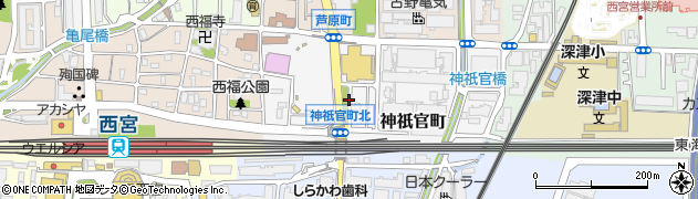 神祇官公園周辺の地図
