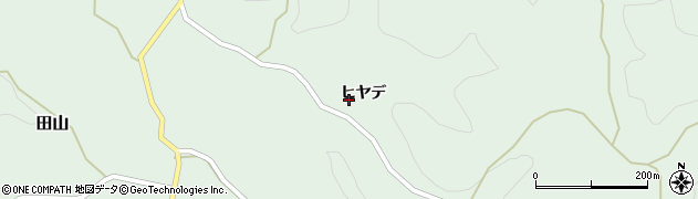 京都府南山城村（相楽郡）田山周辺の地図