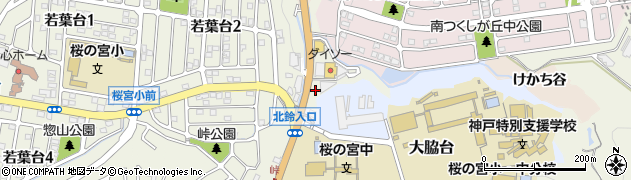 兵庫県神戸市北区山田町小部大脇山周辺の地図