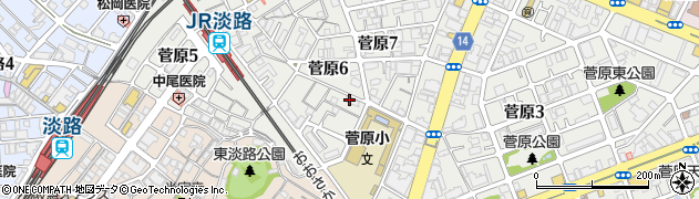 大阪北部ヤクルト販売株式会社　東淀川店周辺の地図