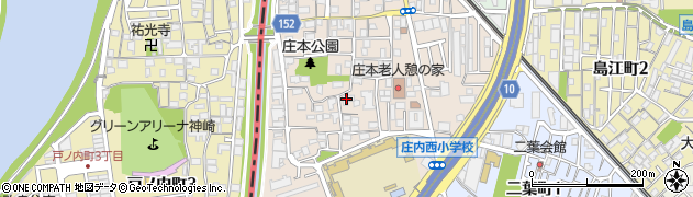 大阪府豊中市庄本町周辺の地図