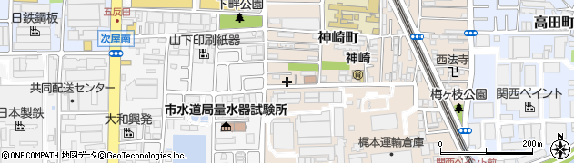 兵庫県尼崎市神崎町13-12周辺の地図