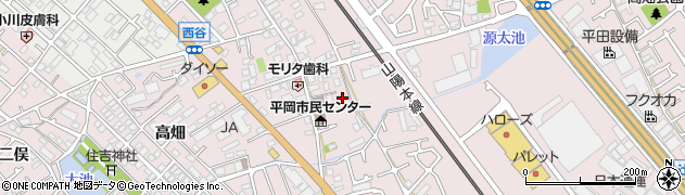 兵庫県加古川市平岡町西谷220周辺の地図