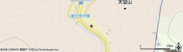 兵庫県神戸市灘区水車新田（滝ノ上）周辺の地図