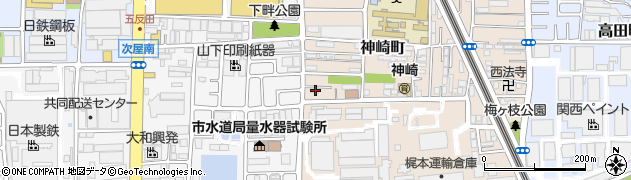 兵庫県尼崎市神崎町13-5周辺の地図