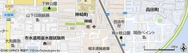 兵庫県尼崎市神崎町28-24周辺の地図