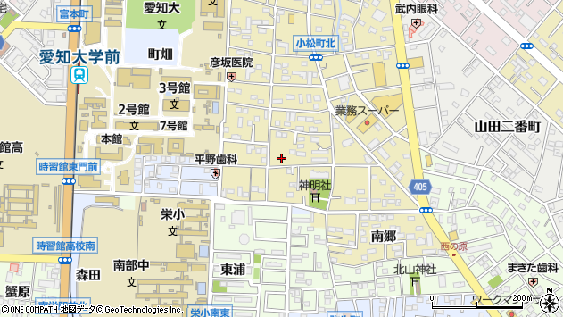 〒441-8109 愛知県豊橋市小松町の地図