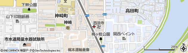 兵庫県尼崎市神崎町35-3周辺の地図