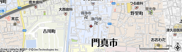 大阪府門真市常盤町10-20周辺の地図