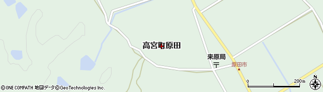 広島県安芸高田市高宮町原田周辺の地図