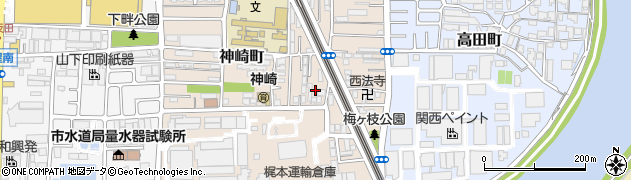 兵庫県尼崎市神崎町30-24周辺の地図