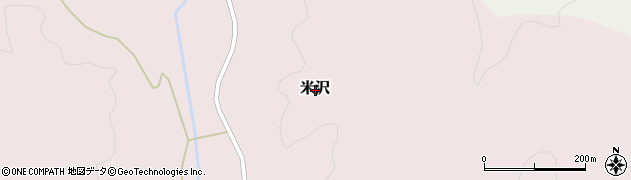 広島県山県郡北広島町米沢周辺の地図