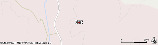 広島県北広島町（山県郡）米沢周辺の地図