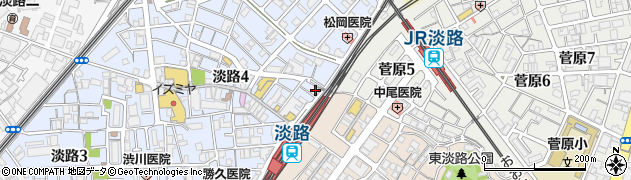 ヘルパーステーションカーネーション東淀川周辺の地図