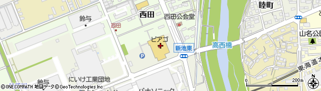 ピアゴ袋井店周辺の地図