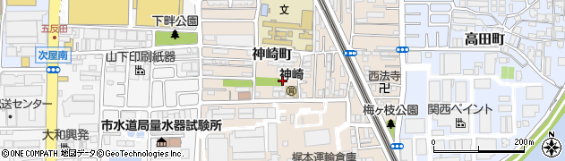 兵庫県尼崎市神崎町周辺の地図