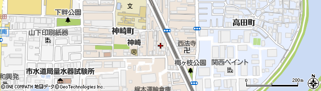兵庫県尼崎市神崎町30-23周辺の地図