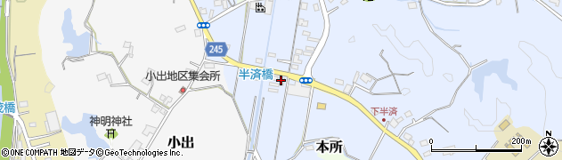 堀之内タクシー株式会社　配車センター周辺の地図