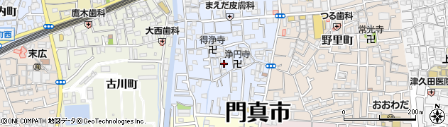 大阪府門真市常盤町10-19周辺の地図