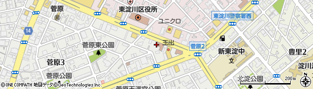 東淀川消防署周辺の地図