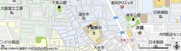 尼崎市立下坂部小学校周辺の地図