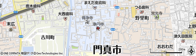 大阪府門真市常盤町10-17周辺の地図